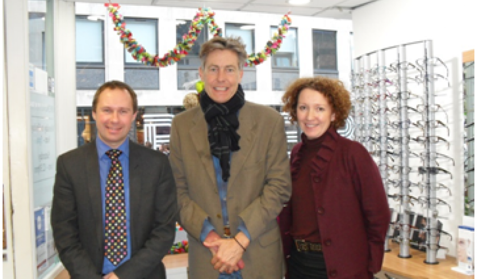 MP learns about eye health at city opticians The Exeter Daily